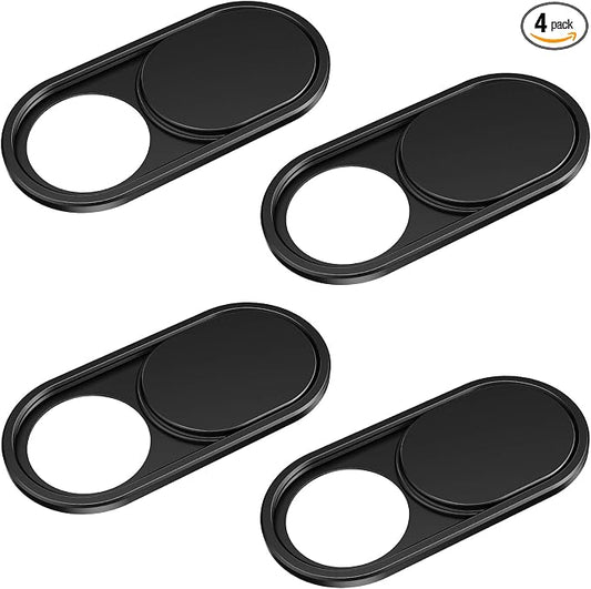 CloudValley Webcam Cover Slide, 0.023in Camera Cover for Laptops, MacBook Pro, MacBook Air, iMac, iPad, PC/Computer, Tablets, Ultra-Thin Web Blocker Protecting Your Privacy [4-Pack]