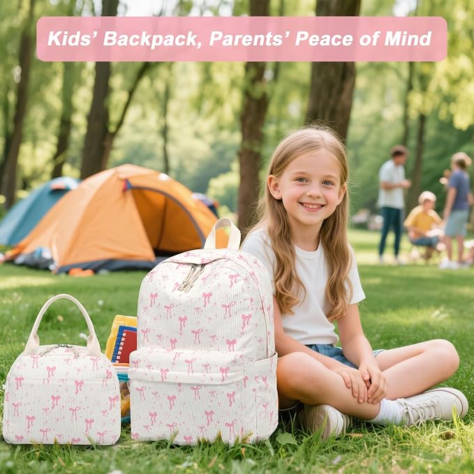 BTOOP School Backpacks for Teen Girls Bookbags Lightweight Kids Backpack School Bags Set with Lunch Box Pencil Case