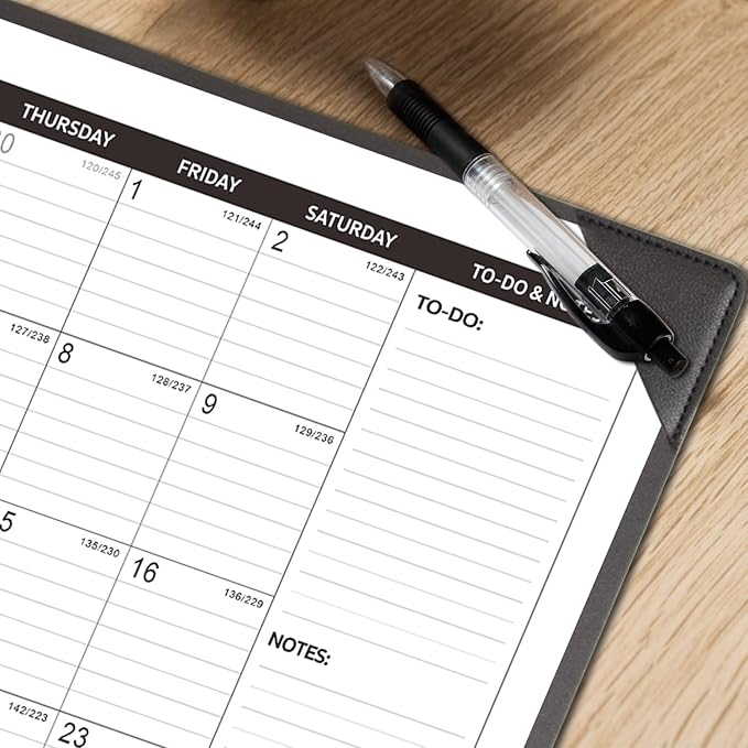 Large Desk Calendar 2026-2027 with Desktop Mat, KOPEESY 22" x 17" Desktop Calendar, 18 Mouths From March 2026 to August 2027, Office Supplies Desk Blotter Calendar for Home School and Office