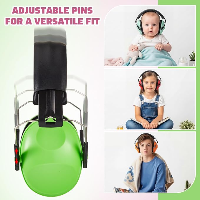 Amylove 12 Pcs Kids Ear Protection Noise Cancelling Headphones Ear Muffs Bulk 27db Adult Noise Reduction Hearing Earmuff(Universal Fit (kids & Adults),Cute Style)