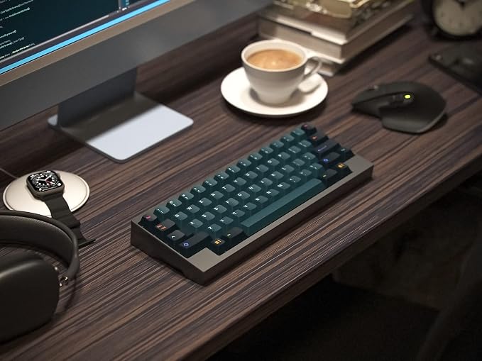 Kono KDS Solarized Dark Keycap Set - Base Kit, Artisan, Coding, Blue, Black, PBT Keycaps