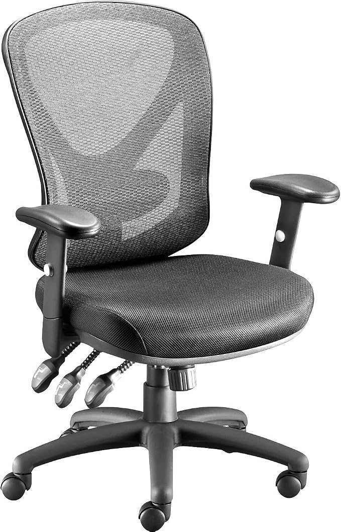 STAPLES Ergonomic Task Chair, Mesh, Black, 2-Pack