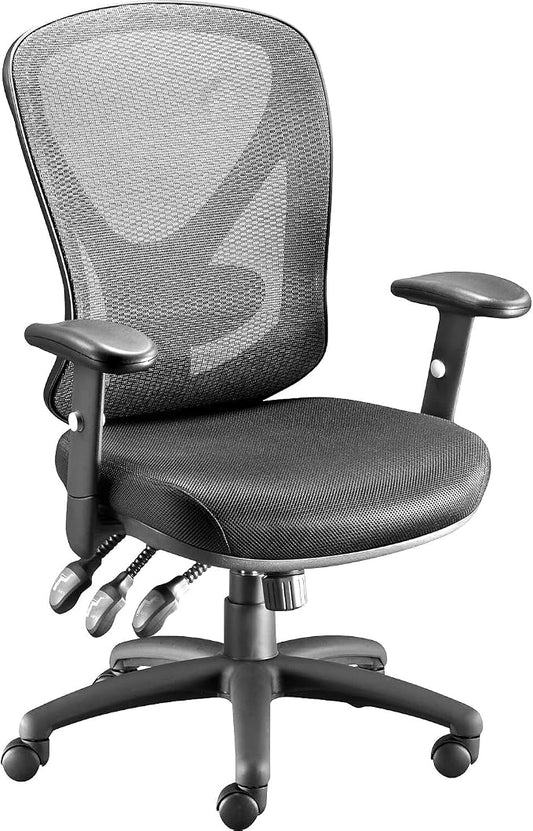 STAPLES Ergonomic Task Chair, Mesh, Black, 2-Pack