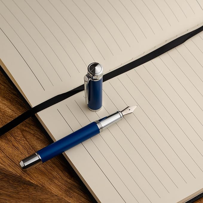 Ellington Pens Pocket Size Fountain Pen – Luxury Travel Calligraphy Pen | Premium Executive Writing Tool | Includes 1 Ink Cartridge, 3 Converters & Gift Box