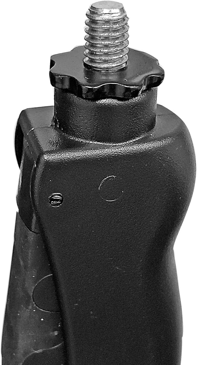 AxcessAbles Weighted Mic Stand Floor with Heavy Round Base, Quick Grip Height Adjustment - 74" Microphone Stand Include 33" Detachable Mic Boom Arm. Tall Microphone Stand for Singing (MS-201RB) 2-Pack