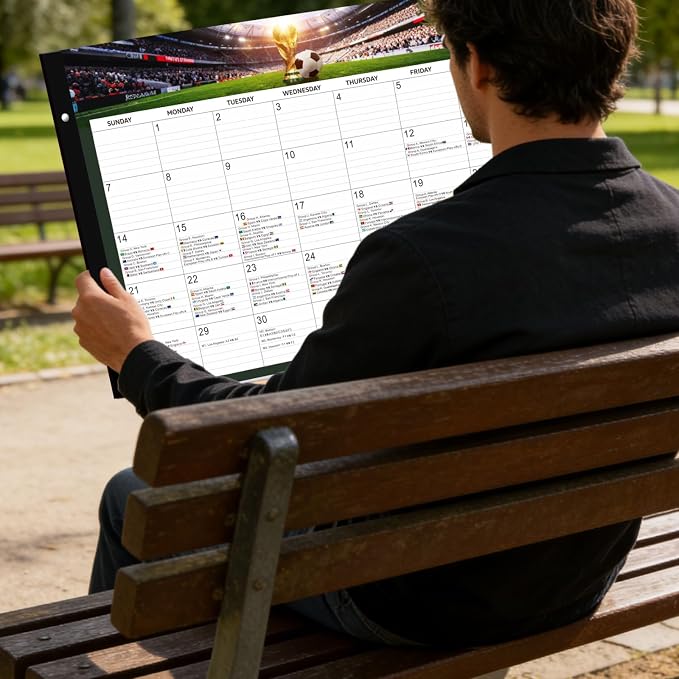 2026 Desk Calendar Large 22x17 Inches,Large Desk Calendar 2026-2027,18 Month,Suitable For Home,School Or Office,With Plastic Cover,Monthly Calendar(Green)