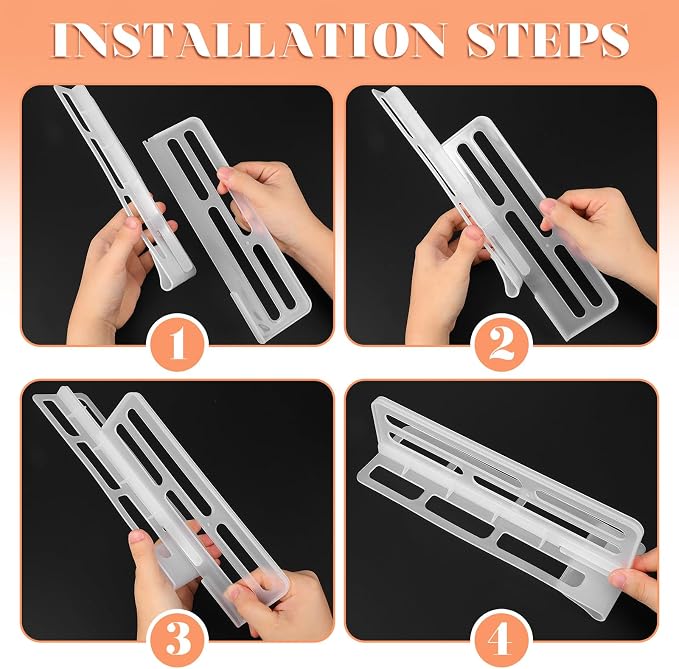 2pcs Refrigerator Shelf Divider Kitchen Refrigerator Organizer Divider Partition Multifunctional Fridge Classification Board