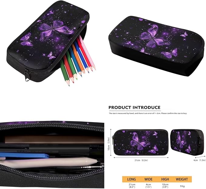 Ystardream Retro Butterfly Book Bags for Girls Backpack with Lunch Box Pencil Case Water Bottle Sleeve 4 in 1 for Girls Teens 14 Inch Laptop Bookbag Kindergarten Elementary Schoolbag with Front Pocket