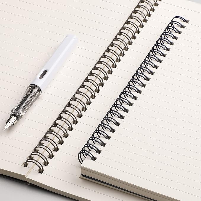 EMSHOI B5 Spiral Notebook 3 Pack, 480 Pages 100GSM Ink-Proof College Ruled, Waterproof Plastic Hardcover Twin-Wire Binding Journal for School Office Work, Blue