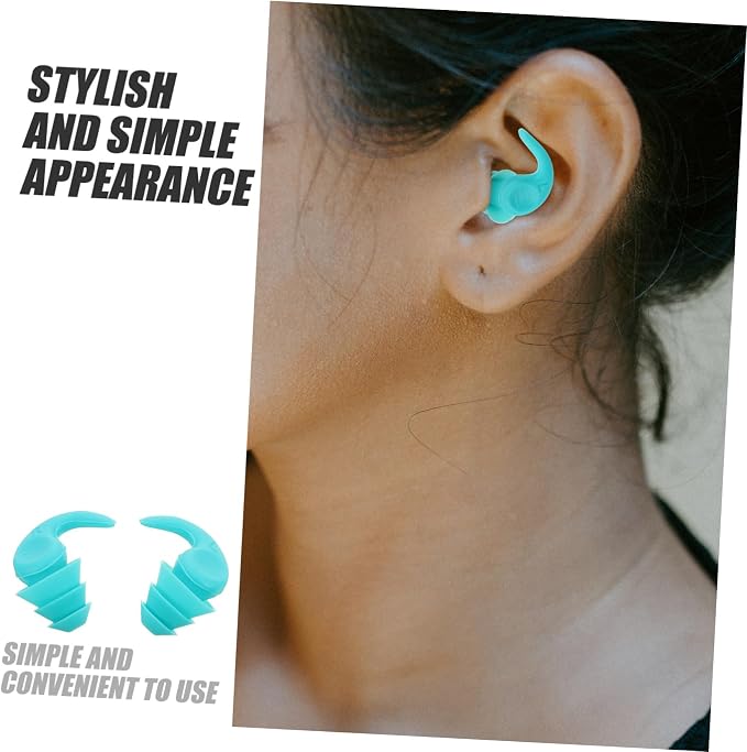 Reusable Silicone Noise Reduction for Rest Study Work Travel Concerts Comfortable Soft Fit Noise Blocking Earbuds with Carrying Case