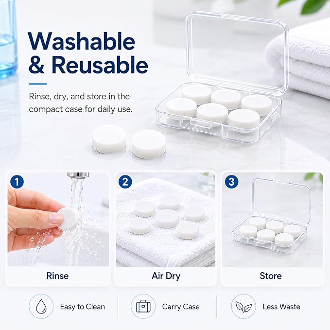 AITOLY Moldable Silicone Ear Plugs for Sleeping, Soft Reusable Noise Reduction Earplugs for Snoring, Side Sleepers, Small Ears, Swimming and Travel