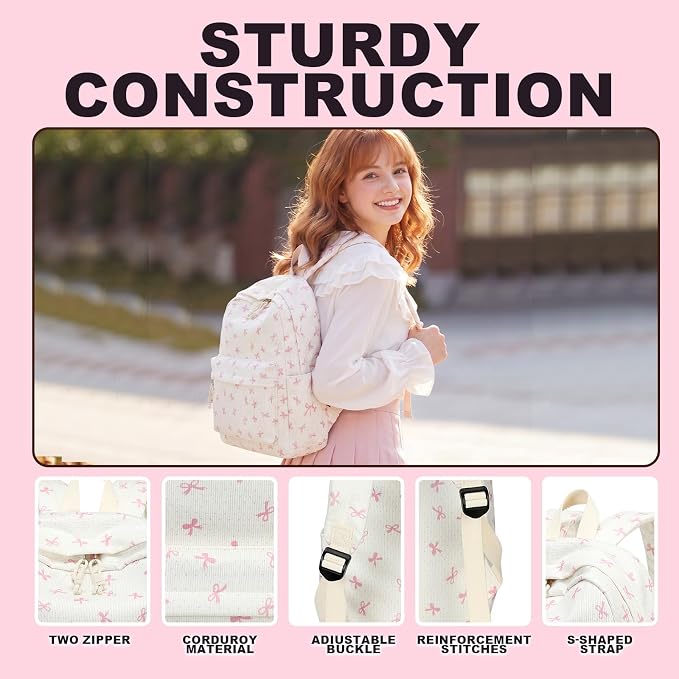 LEDAOU Backpack for Girls School Bag Kids Bookbag Teen Backpack Set Daypack with Lunch Bag and Pencil Case | Kids