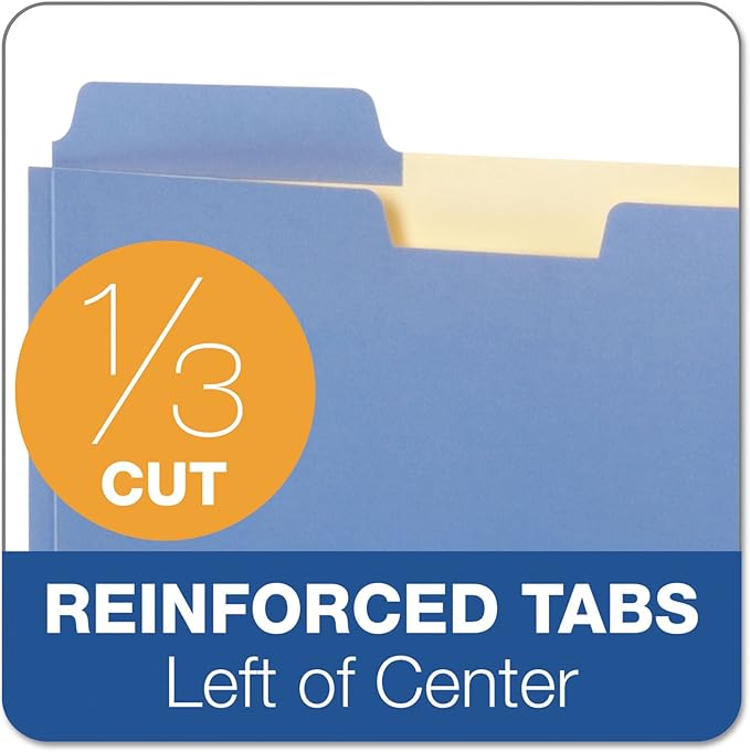 Pendaflex Globe-Weis/Pendaflex File Folder Pockets, 150 Sheet Capacity, Letter Size, Double Top, 1/3 Cut Tabs, Assorted Colors, 10 Pack (FP153L10 ASST)