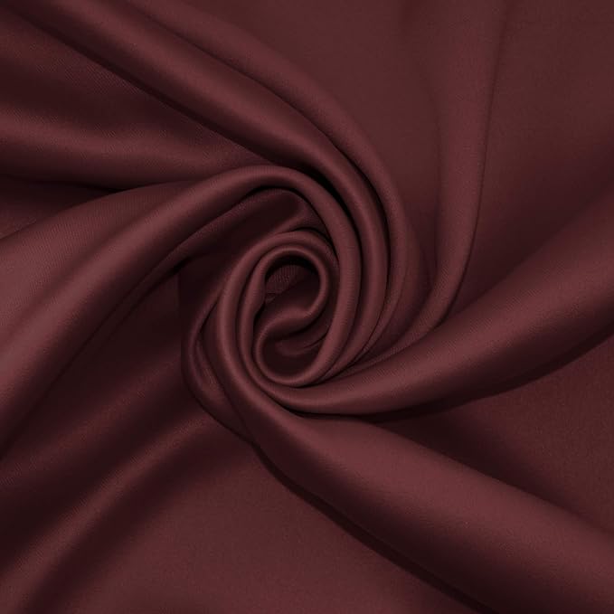 Sun Zero Nordic 2-pack Theater Grade Extreme 100% Blackout Grommet Curtain Panel Pair, 52" x 96", Wine