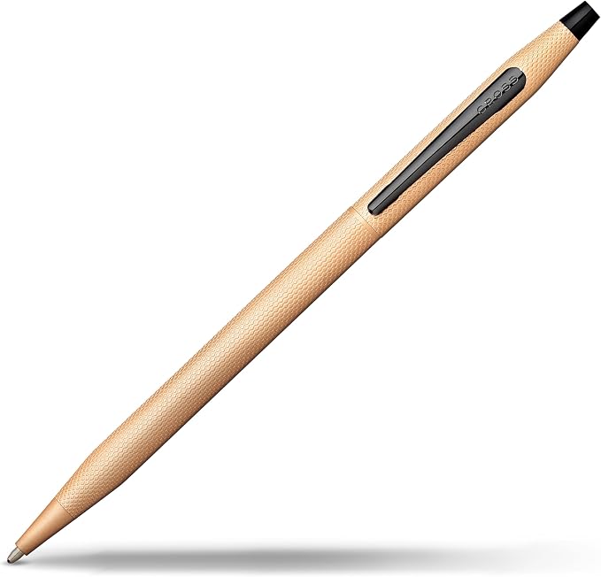 Cross Classic Century Brushed Rose-Gold PVD Ballpoint Pen - Refillable Pen for Effortless Writing - Black Ink - Durable Construction - Premier Distinctive Look - Gift-Ready