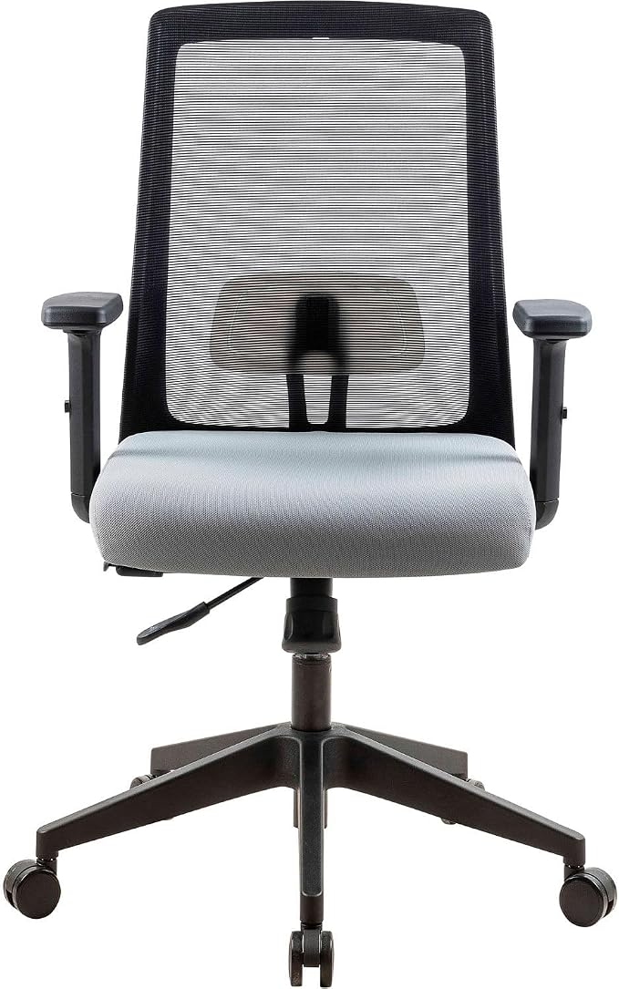 Global Industrial Mesh Task Chair with Seat Slider, Fabric, Gray