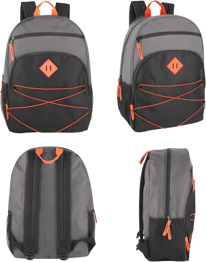 Trail maker Kids Backpacks with School Supplies for Boys, Girls, 30 Piece Back to School Supplies Set with 17" Bungee Backpack