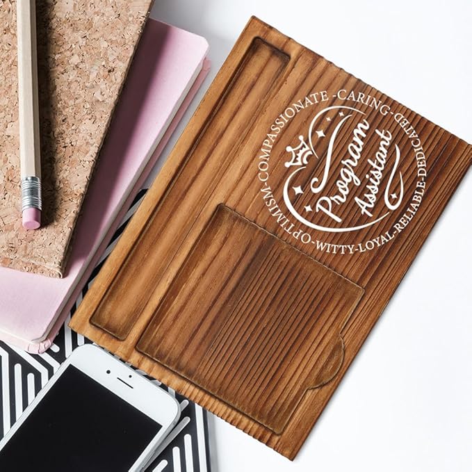Wooden Sticky Note Holder, Desk Organizer, Office Sticky Note Holder, Sticky Note Organizer,Office Desk Decor Natural Wood Holder Desktop Accessories Note pad Holder Office Organization WSH1