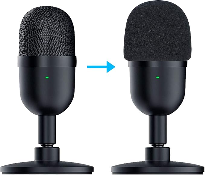 Seiren Mini Boom Arm Mic Stand with Pop Filter, Adjustable Suspension Boom Scissor Arm Stand with Pop Filter for Razer Seiren Mini USB Streaming Microphone by SUNMON