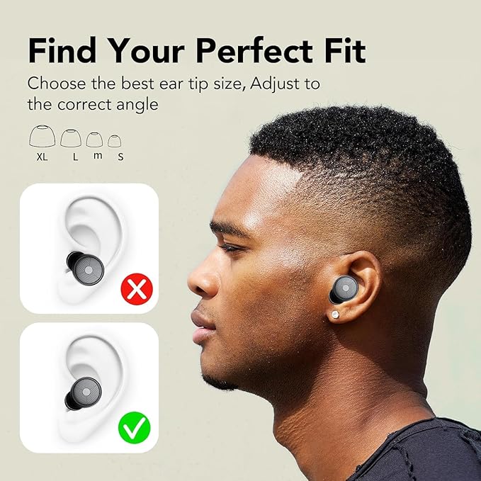 45dB Black Sleep Noise Canceling Earplugs | Soft Reusable Silicone | All-Scenario Hearing Protection (Sleep, Concerts, Work, Study, Travel)