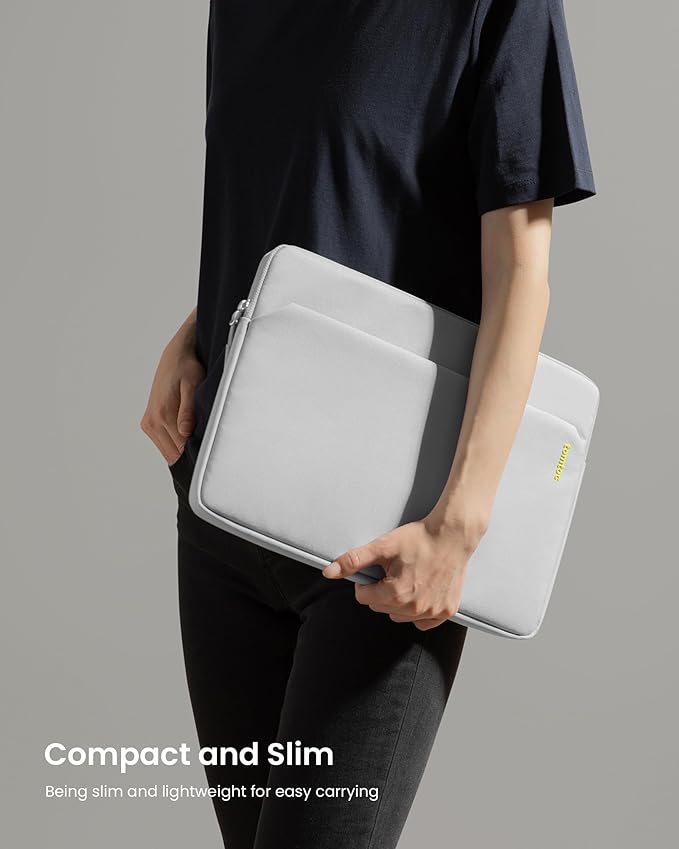 tomtoc Slim Laptop Sleeve for 16-inch MacBook Pro M5/M4/M3/M2/M1 Pro/Max 2026-2019, XPS 15 Surface Book 3 The New Blade 16, Recycled Water-Resistant Protective Laptop Case Bag