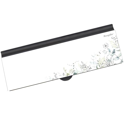 ECR4Kids MessageStor Dry-Erase Keyboard Write and Store, Desk Organization, Botanical
