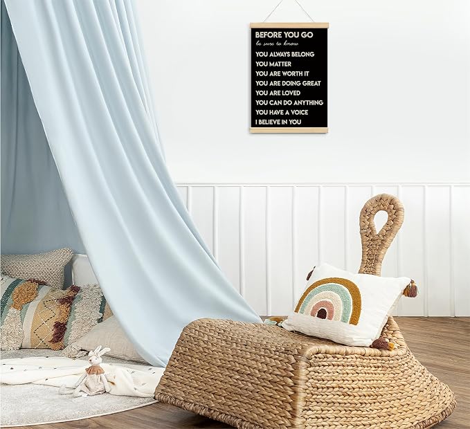 foedor Mental Health Posters,Positive Affirmations Wall Sign Decor Posters for Health Office,Inspirational Wall Art for Office Bedroom Kids Playroom Wall Decor,12x16 In