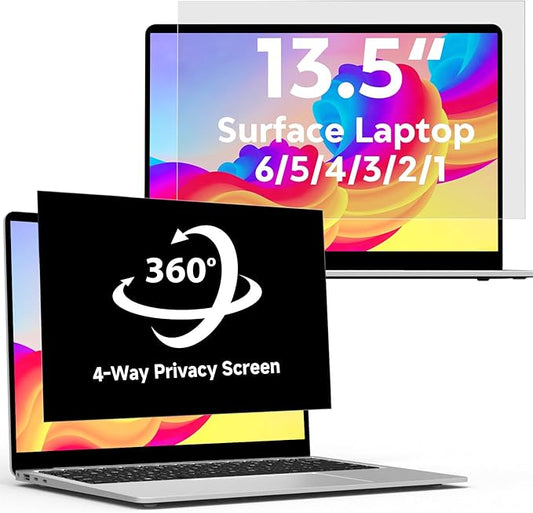 360°Privacy Screen for Microsoft Surface Laptop 13.5 inch 5/4/3/2/1, Surface Laptop Privacy Film Filter All Round Anti Peeping Blue light Glare Screen Protector