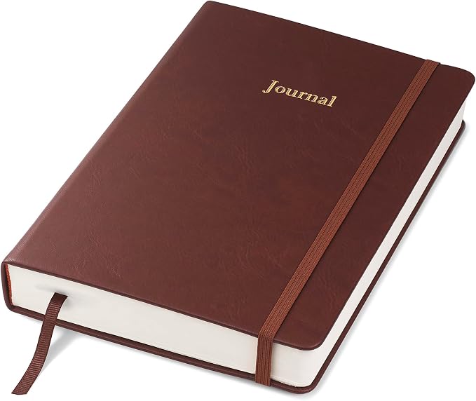 Wykeham's Executive 2026 Undated Daily Journal Planner – Customization Available (Conker, 8.5"×5.5")