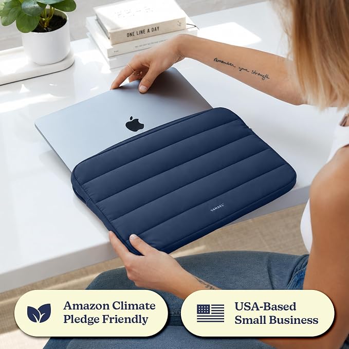 Vandel The Original Puffy Laptop Sleeve Case, 13-14 inch Laptop Sleeve Bag Case 13.3 Inch, Compatible with MacBook Air 13, Pro 14/13 iPad Pro 12.9, HP Dell ASUS, Computer Bag Cover