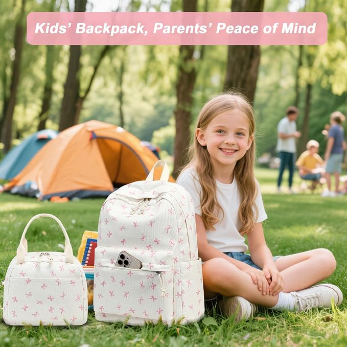 BTOOP School Backpacks for Teen Girls Bookbags Lightweight Kids Backpack School Bags Set with Lunch Box Pencil Case