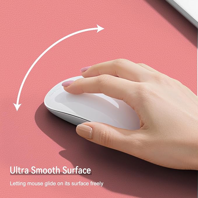 Dual Sided Leather Desk Mat - Waterproof Desk Pad - Ideal for Large Mouse Pad and Desk Mats on Top of Desks (Pink, 33"*13")