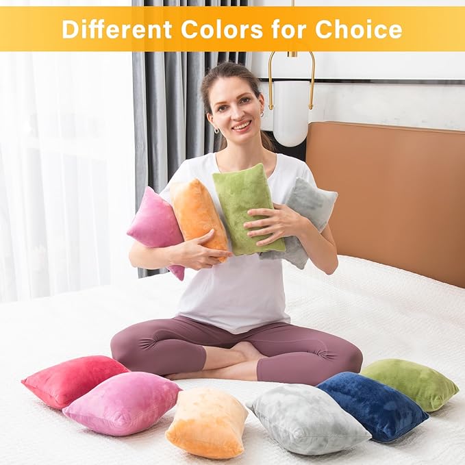 1 MIDDLE ONE 2 Pack Small Pillow, Memory Foam Mini Pillow 11 X 7 Inches for Travel, Sleeping, Nap and Neck, Knee, Lumbar Support, Tiny Cushion for Pet, Dogs (Sage Green)
