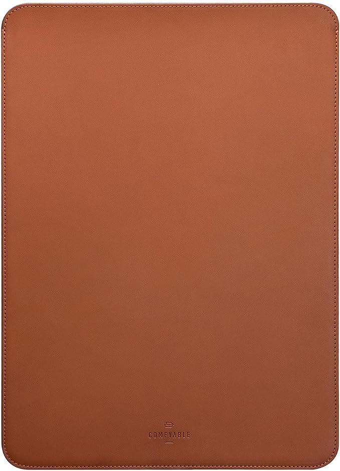 Comfyable Laptop Sleeve 14 Inch Precisely Compatible with MacBook Pro M5 M4 M3 M2 Pro/Max 2026-2021, Faux Leather Cover Case, 14 in, Brown