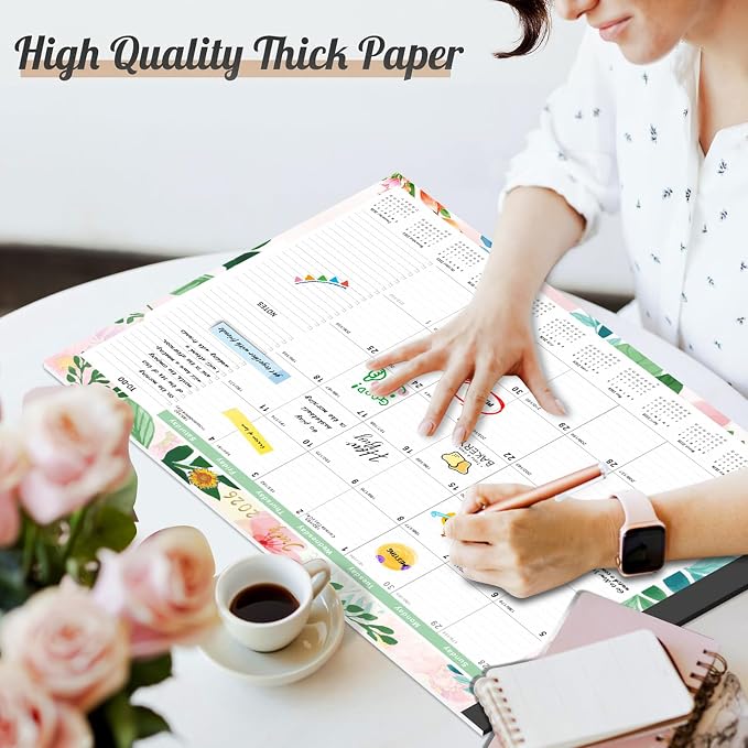 Gannyfer Desk Calendar 2026-2027 - 18 Month Large Desk Calendar 2026, Use from July 2026 to Dec 2027, 22" x 17" Desktop Pad Calendar, Office Supplies Perfect for Planning and Organizing In Your Home, School or Office
