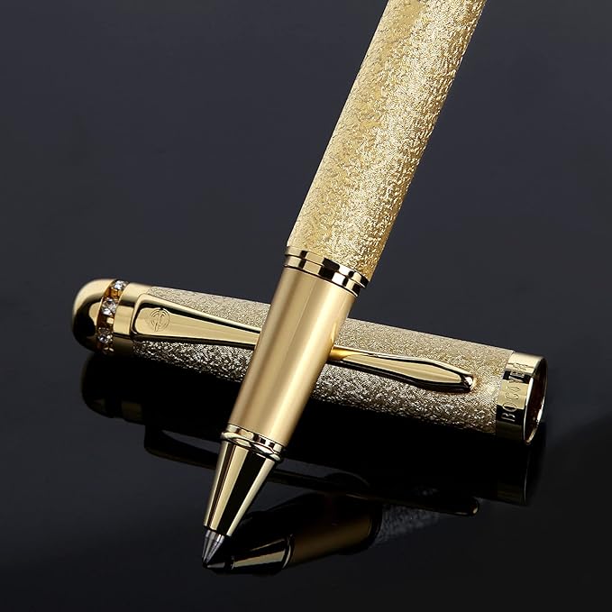 Rollerball Pen Gift Set for Men & Women, Luxury Ball Pen with Refillable Black Ink