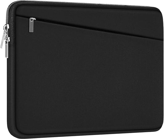 15 Inch Laptop Sleeve, Durable Computer Carrying Bag Protective Case Cover Briefcase Handbag with Front Pocket, Slim Laptop Case Cover for 15.4 Inch HP, Dell, Lenovo, Asus, Notebook, Black