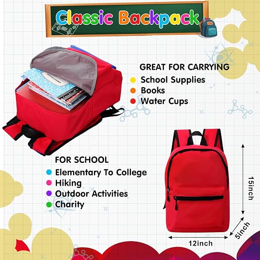 Gilprop 126 Pcs 2026 Middle High School Supplies Kit with Backpack for Student 6-12 Grades, Back to School Supplies Bulk Bundle Essential Notebook Calculator for Senior Student(Red)