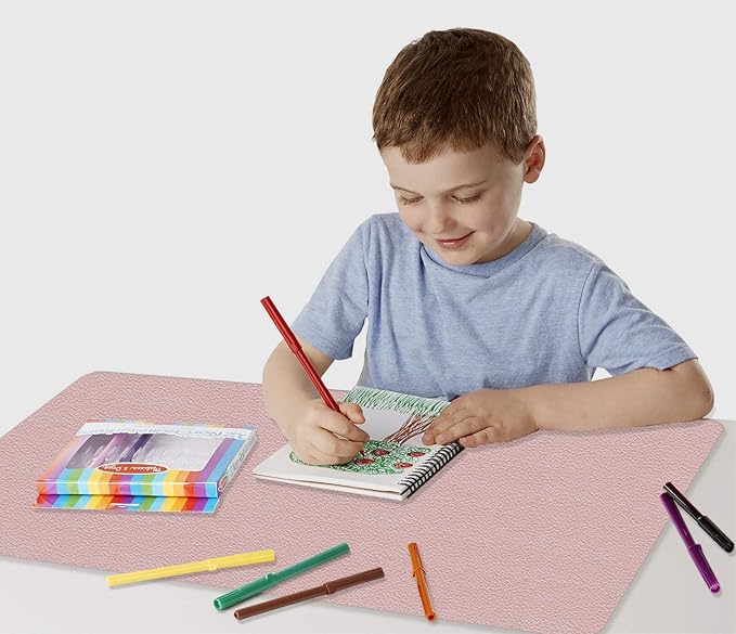 Office Desk Pad Protector Leather Desk Blotter Laptop Keyboard Mat Pad Waterproof Writing Desk Cover Mat Ultra-Thin Table Protector Cute for Women & Girl 17 X 36 Inch (Shell-Pink/Bright Silver)