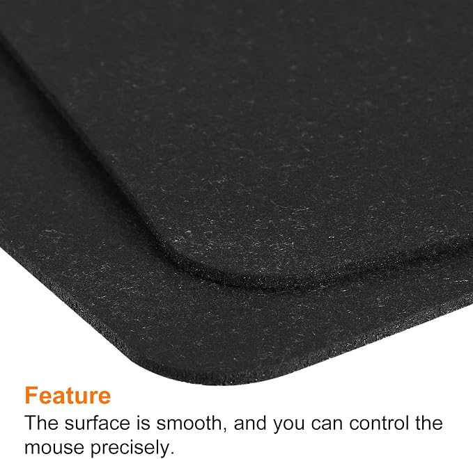 PATIKIL 25x13 Desk Mat Protector, Dual Side Soft Smooth Mouse Pad Writing Mat for Office Home, Black