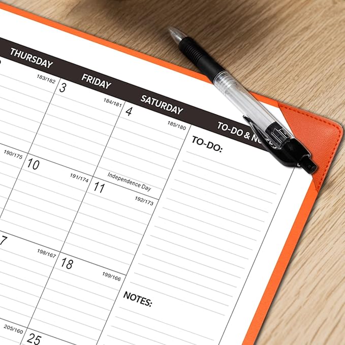 Large Desk Calendar 2026-2027 with Desktop Mat, KOPEESY 22" x 17" Desktop Calendar, 18 Mouths From July 2026 to December 2027, Office Supplies Desk Blotter Calendar for Home School and Office