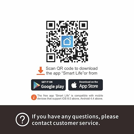 BXST Smart Plug, WiFi Smart Plugs Work with Alexa and Google Home, 15A/1800W Max, Smart Outlet Timer with APP Remote Control, Voice Control, 2.4GHz Wi-Fi, No Hub Required, CE FCC Listed, 1 Pack, White