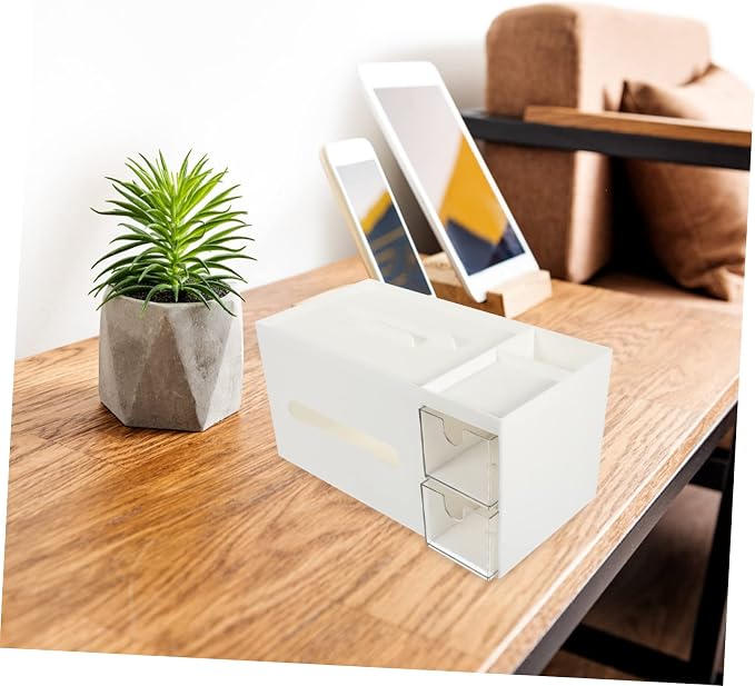 Veemoon Cute Desk Organizer Bins Modern Storage Box for Office School Supplies Cool Desk Accessories