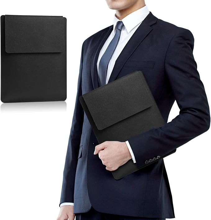 13.3-14 Inch Laptop Sleeve - Thin & Padded Case Compatible with 14" (2022), 13.3" (2015) Models | Portable Dark Black Protective Sleeve (Dark Black, 13.3-14 Inch)