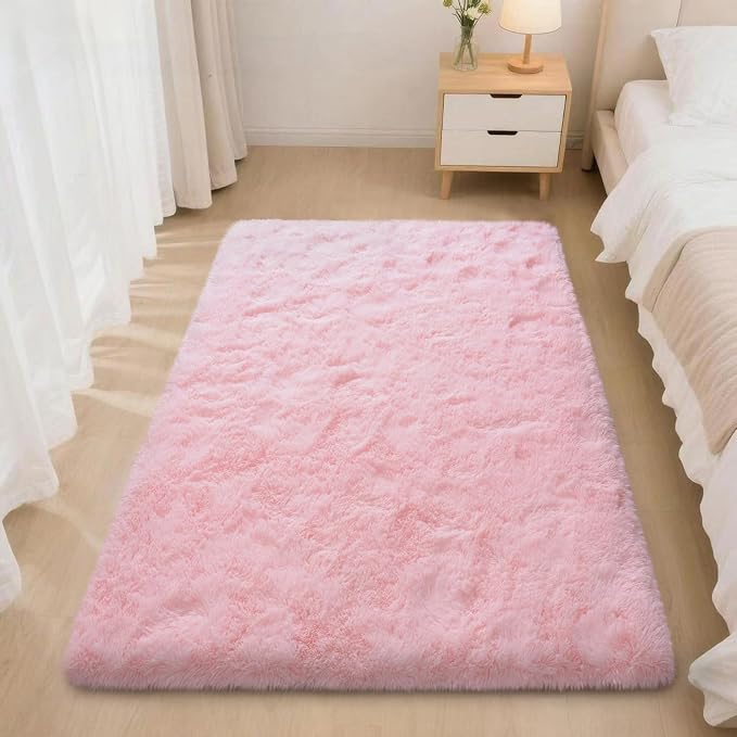Mugorn Small Soft Shag Rugs for Bedroom, 2x3 Fluffy Area Rugs for Living Room
