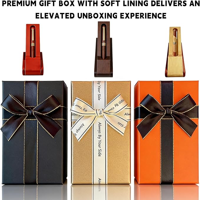 Personalized Ballpoint Engraved Pen with Name Engraved, Elegant Executive Gift for Men Women Boss Teacher Coworker Father's Day Birthday Anniversary (Beech wood color)