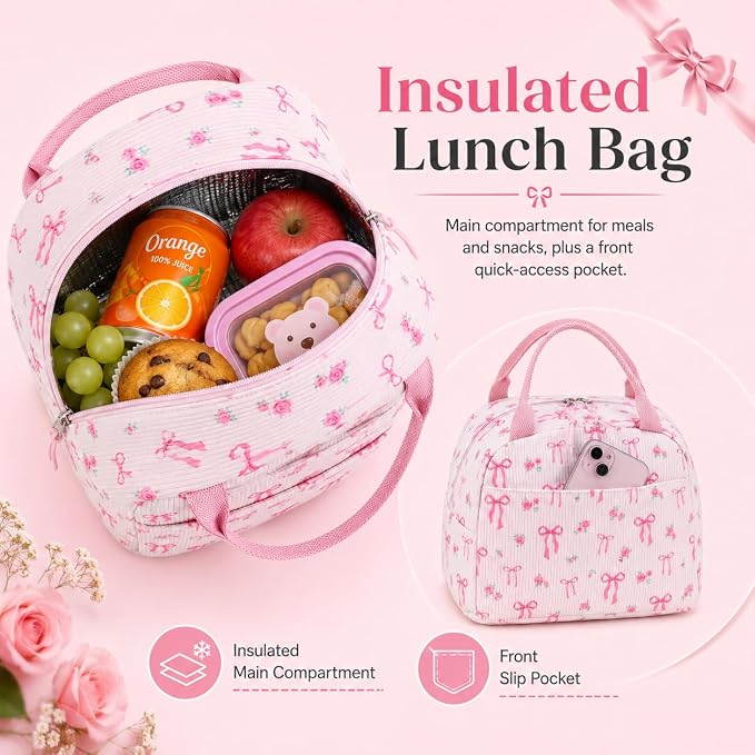 BTOOP School Backpacks for Teen Girls Bookbags Lightweight Kids Backpack School Bags Set with Lunch Box Pencil Case