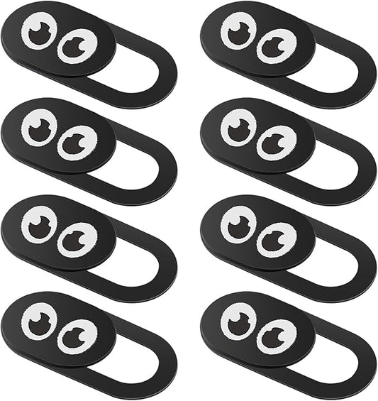Amabro 8PCS Webcam Cover Slide, Thin Phone Camera Cover Laptop Computer Camera Cover Slide Blocker Slider Lens Cover Protector Protect Privacy Security Fits Desktop PC Tablet Pad(Eye)