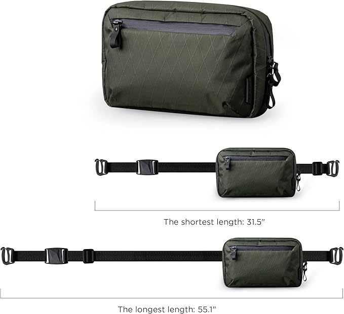 ALPAKA Elements Tech Case - Travel Organizer Pouch for Electronics, Cables, EDC with Weatherproof Fabrics, YKK Zippers (Dark Green VX21)
