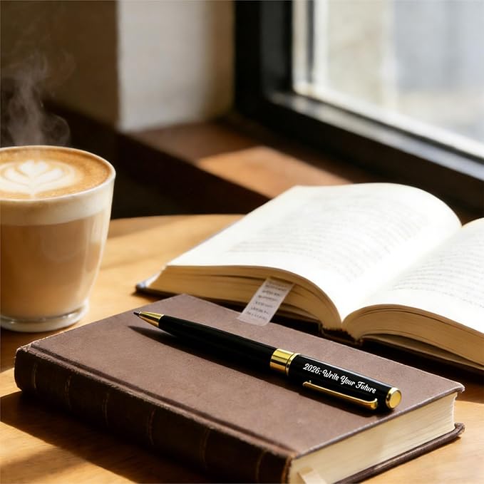 ABNTY Class of 2026 Graduation Gift, Sentimental Congratulations Graduation Present, Custom Engraved Ballpoint Pen with Metal Case, Perfect Grad Keepsake Gift